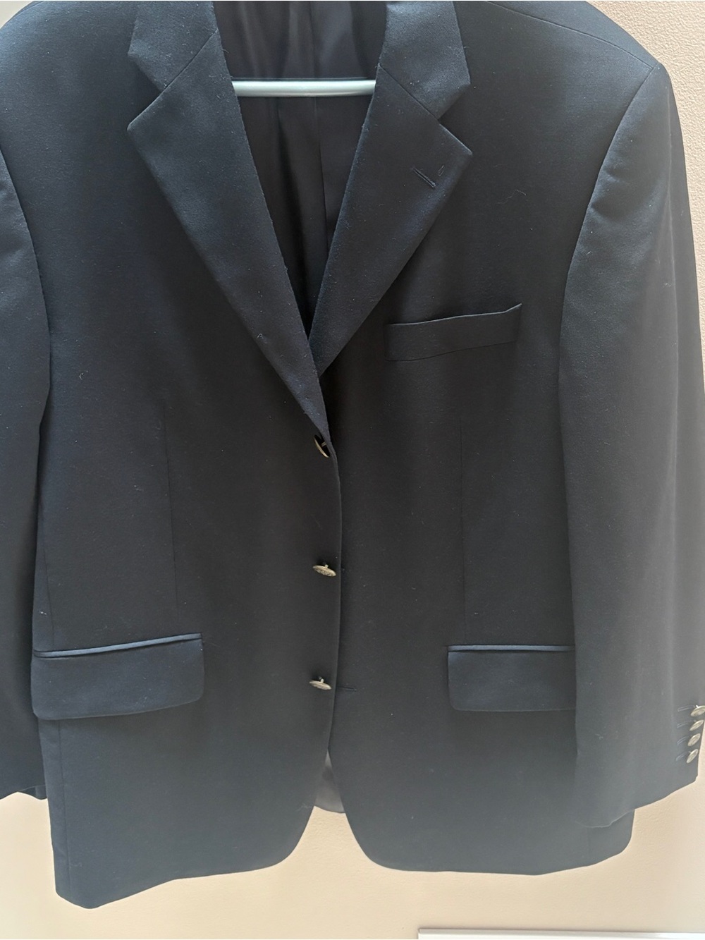 Jones New York Men's Dark Navy Three-Button Blazer